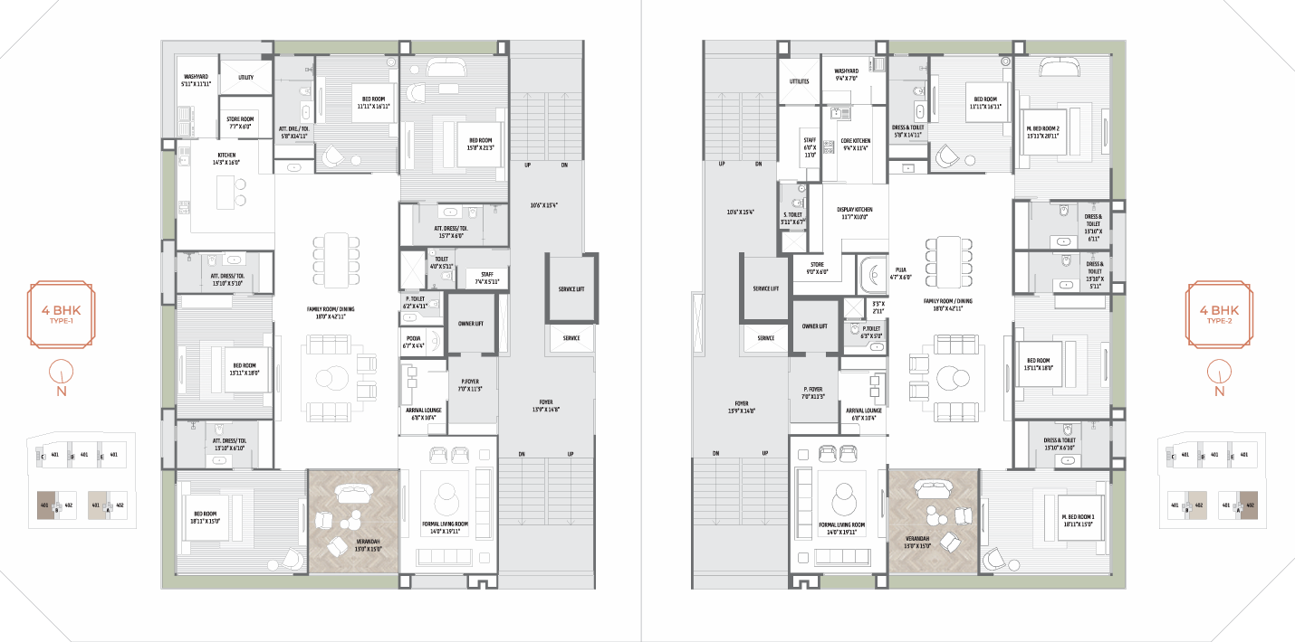 The Bellagio Floor plan